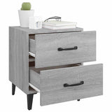 Vidaxl nachtkastjes 2 st 40x35x47,5 cm grijs sonoma eikenkleurig