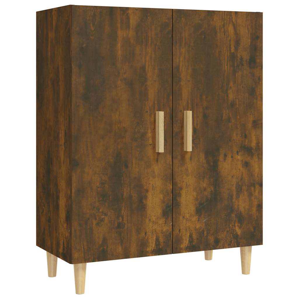 Vidaxl dressoir 70x34x90 cm bewerkt hout gerookt eikenkleurig