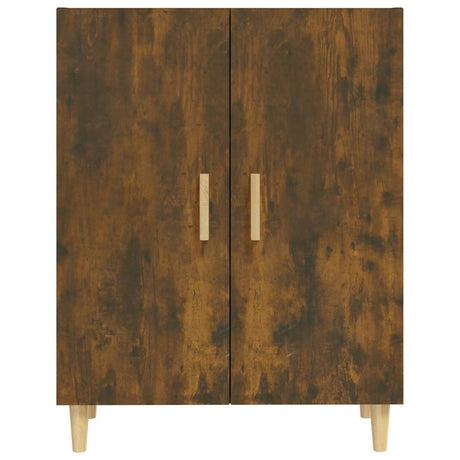 Vidaxl dressoir 70x34x90 cm bewerkt hout gerookt eikenkleurig