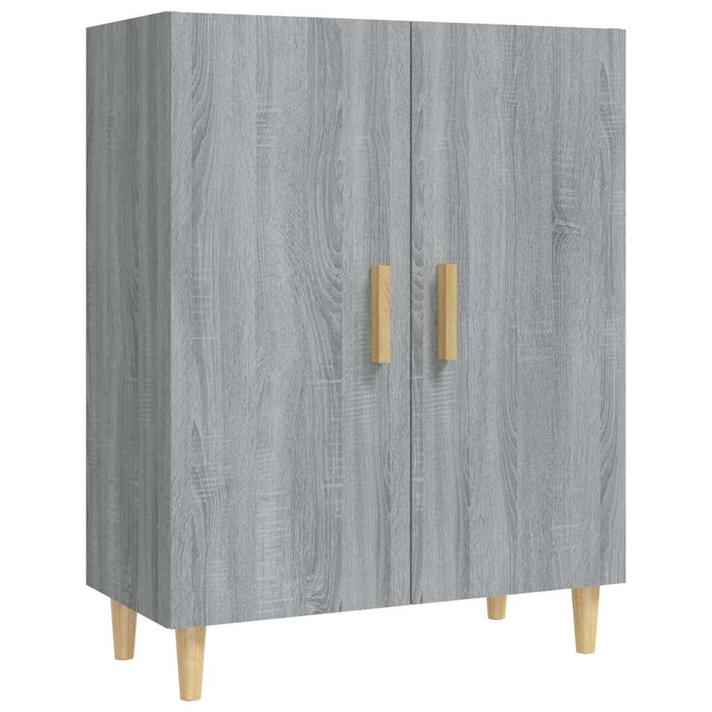 Vidaxl dressoir 70x34x90 cm bewerkt hout grijs sonoma eikenkleurig