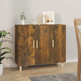Vidaxl dressoir 90x34x80 cm bewerkt hout gerookt eikenkleurig