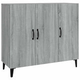 Vidaxl dressoir 90x34x80 cm bewerkt hout grijs sonoma eikenkleurig