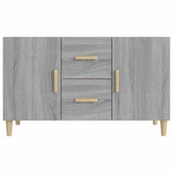 Vidaxl dressoir 100x36x60 cm bewerkt hout grijs sonoma eikenkleurig