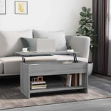 Vidaxl salontafel 102x50x52,5 cm bewerkt hout grijs sonoma eikenkleur