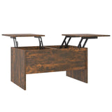 Vidaxl salontafel 80x50x42,5 cm bewerkt hout gerookt eikenkleurig
