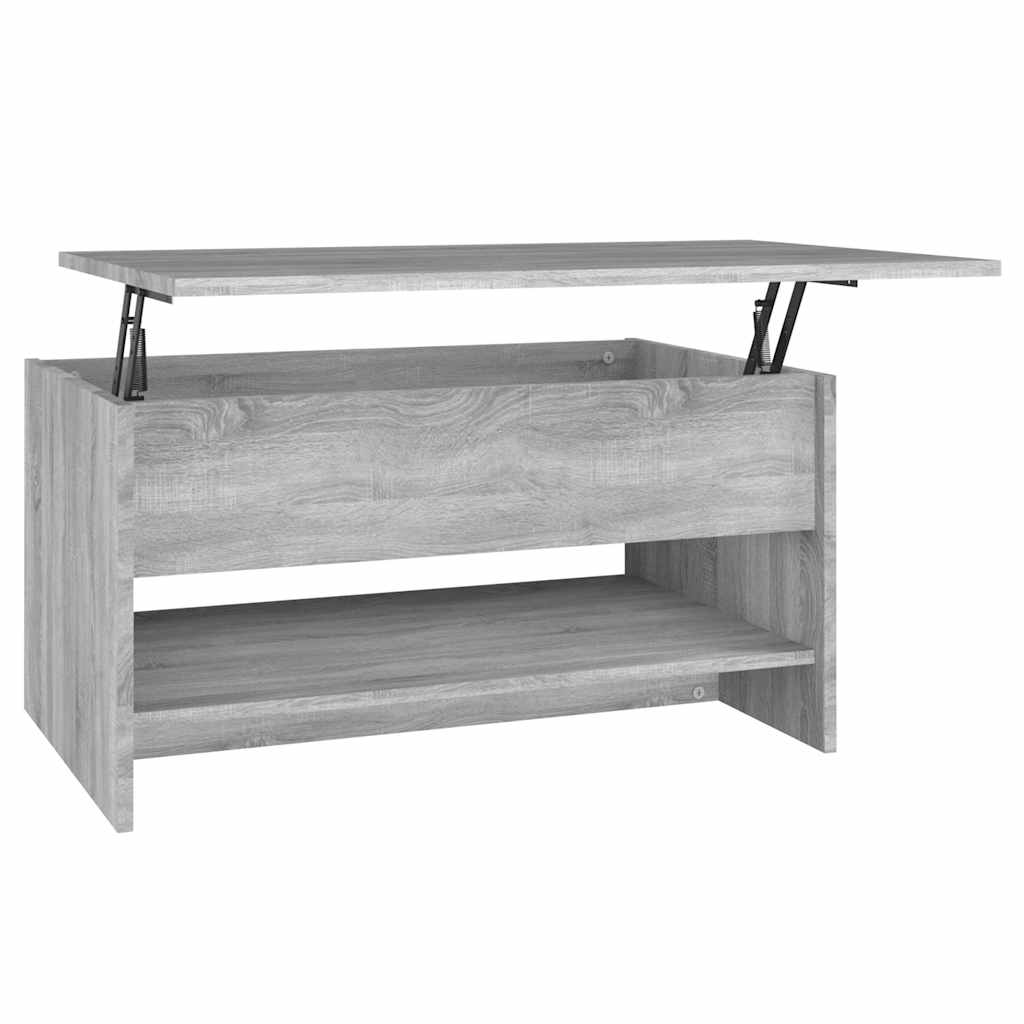 Vidaxl salontafel 80x50x40 cm bewerkt hout grijs sonoma eiken