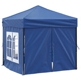 Vidaxl partytent inklapbaar met zijwanden 2x2 m blauw