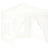 Vidaxl partytent inklapbaar met zijwanden 2x2 m wit