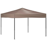 Vidaxl partytent inklapbaar 3x3 m taupe