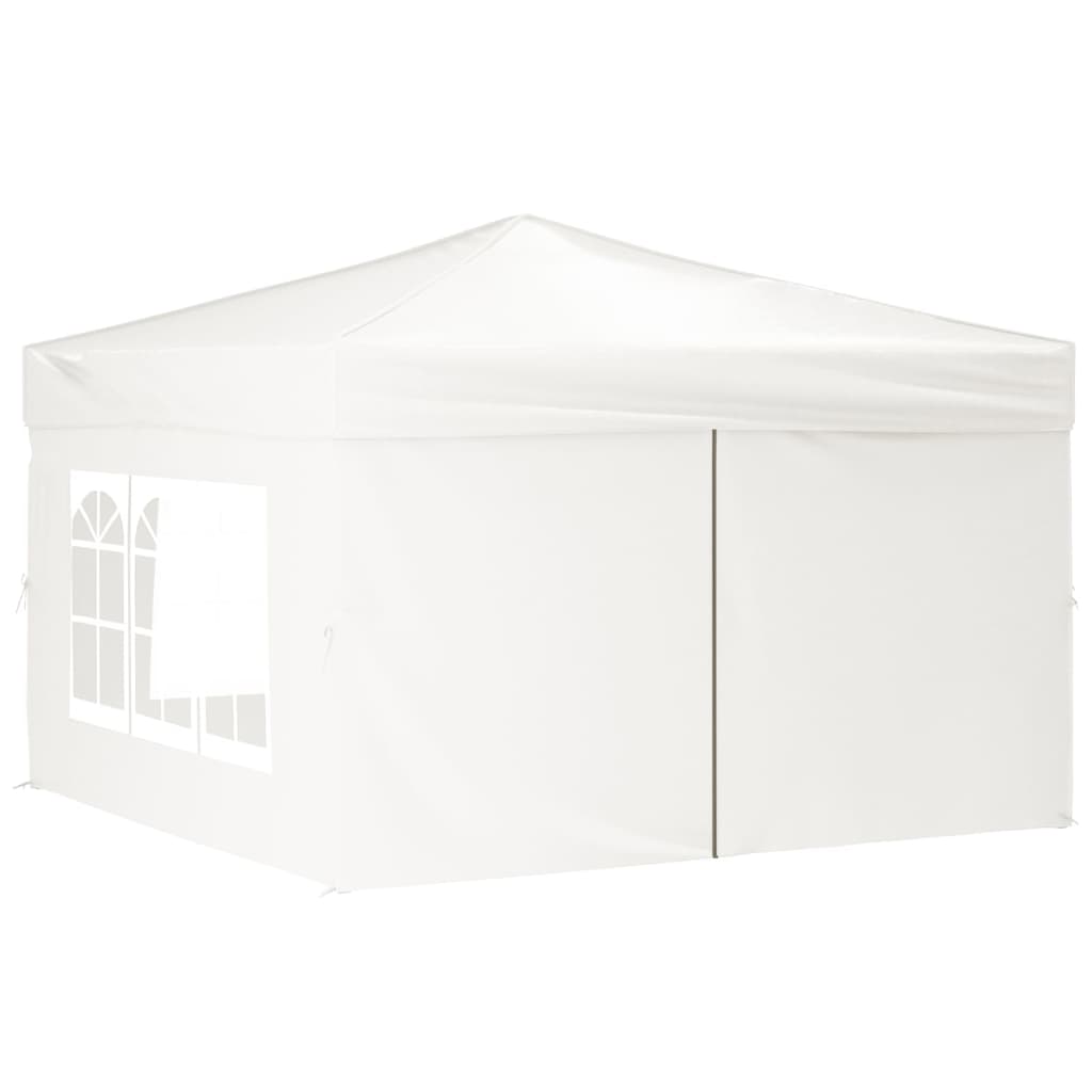 Vidaxl partytent inklapbaar met zijwanden 3x3 m wit