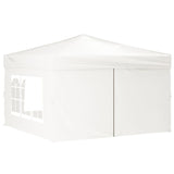 Vidaxl partytent inklapbaar met zijwanden 3x3 m wit