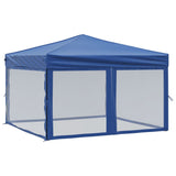 Vidaxl partytent inklapbaar met zijwanden 3x3 m blauw