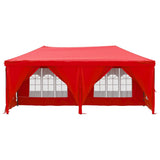 Vidaxl partytent inklapbaar met zijwanden 3x6 m rood