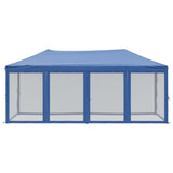 Vidaxl partytent inklapbaar met zijwanden 3x6 m blauw