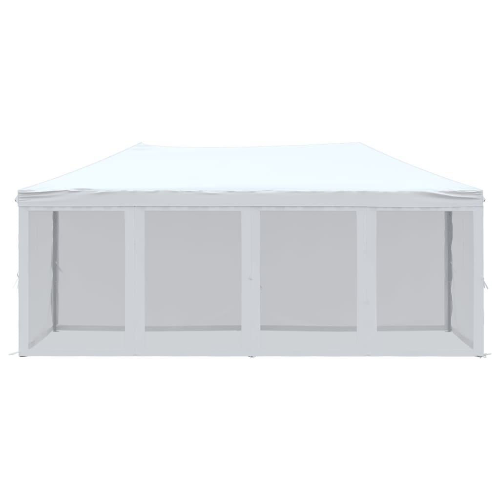 Vidaxl partytent inklapbaar met zijwanden 3x6 m wit