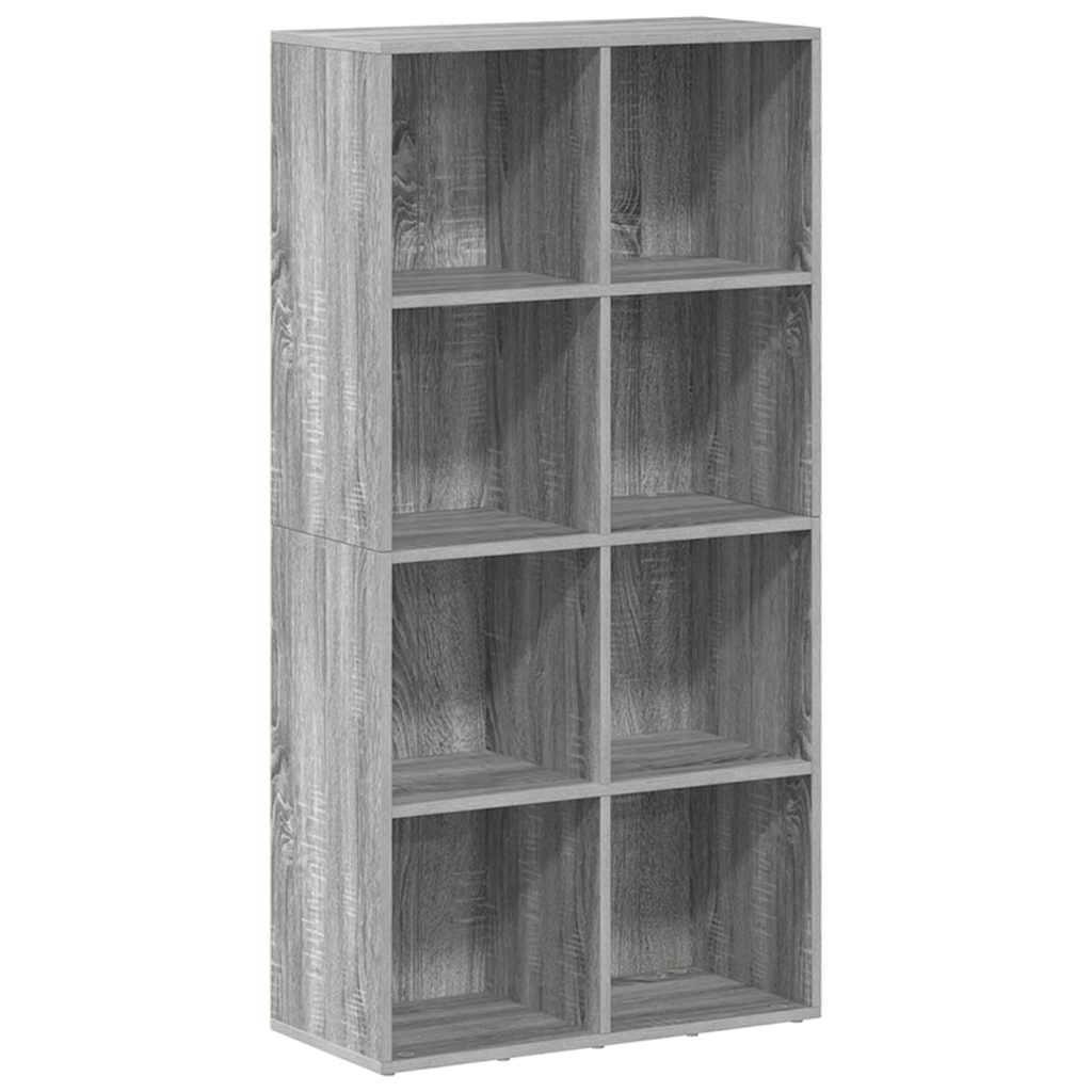 Vidaxl boekenkast 66x30x130 cm bewerkt hout sonoma grijs
