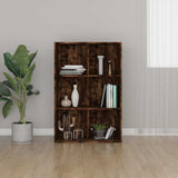 Vidaxl boekenkast dressoir 66x30x98 cm bewerkt hout gerookt eikenkleur