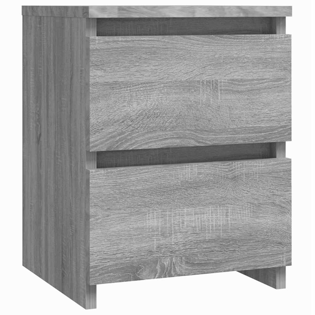 Vidaxl nachtkastjes 2 stuks grijs sonoma 30x30x40 cm engineered wood