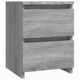 Vidaxl nachtkastjes 2 stuks grijs sonoma 30x30x40 cm engineered wood