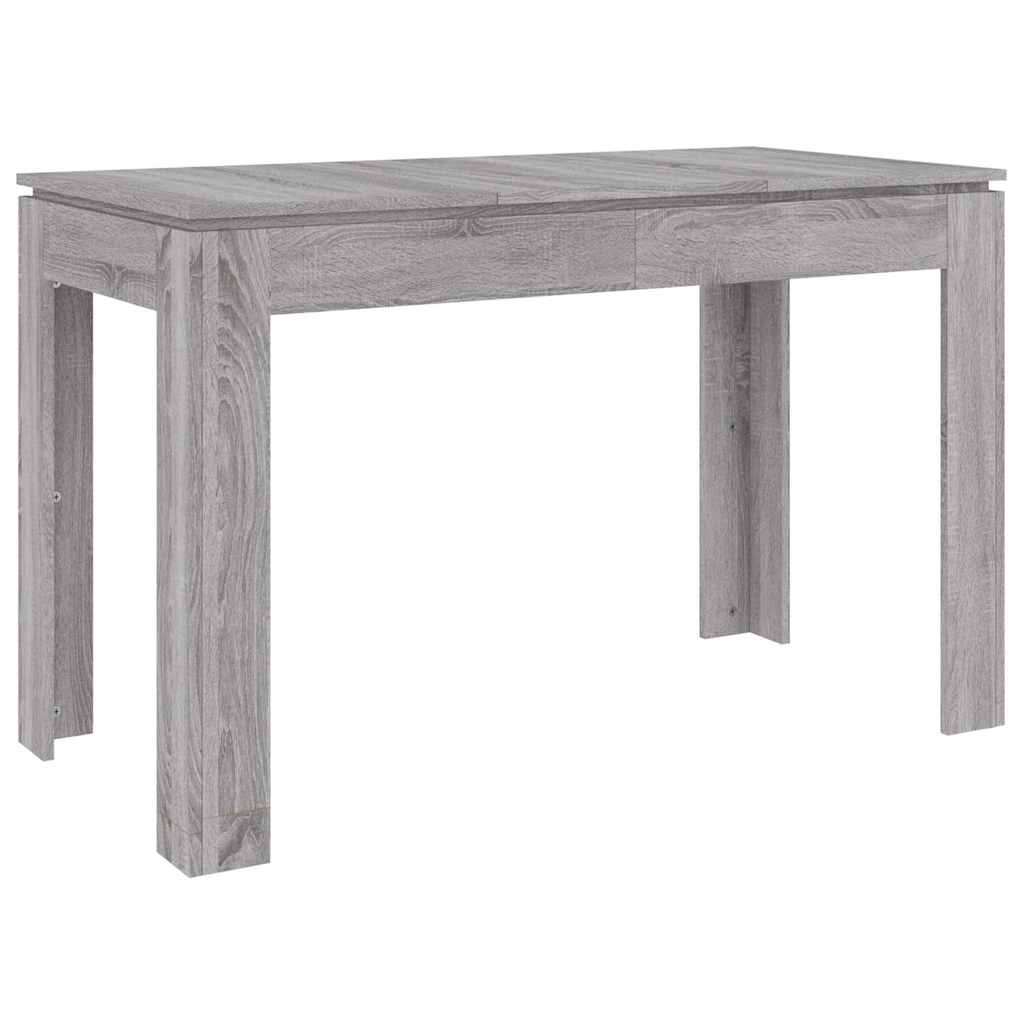 Vidaxl eettafel 120x60x76 cm bewerkt hout grijs sonoma eikenkleurig