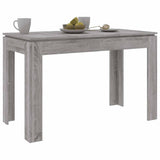 Vidaxl eettafel 120x60x76 cm bewerkt hout grijs sonoma eikenkleurig