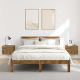 Vidaxl nachtkastjes 2 st 40x30x30 cm bewerkt hout gerookt eikenkleurig