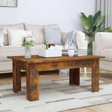 Vidaxl salontafel 100x60x42 cm bewerkt hout gerookt eikenkleurig