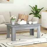 Vidaxl salontafel 100x60x42 cm bewerkt hout grijs sonoma eikenkleurig