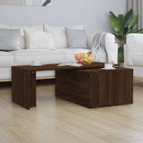 Vidaxl salontafel 150x50x35 cm bewerkt hout bruin eikenkleur