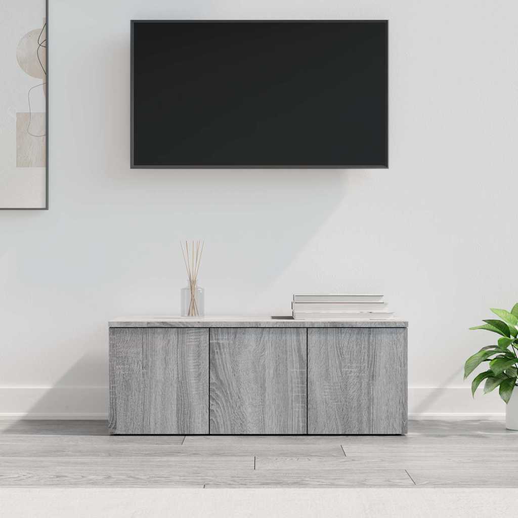 Vidaxl tv-meubel 80x34x30 cm bewerkt hout grijs sonoma eikenkleurig