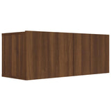 Vidaxl tv-meubel 80x30x30 cm bewerkt hout bruin eikenkleur