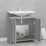 Vidaxl badkamerkast 60x33x60 cm bewerkt hout grijs sonoma eikenkleurig