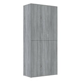 VidaXL Schoenenkast 80x39x178 cm bewerkt hout grijs sonoma eikenkleur