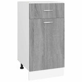 Vidaxl onderkast met lade lyon 40x46x81,5 cm bewerkt hout grijs sonoma