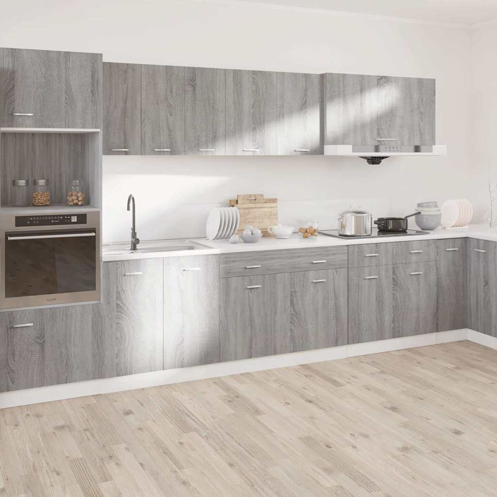 Vidaxl onderkast met lade lyon 50x46x81,5 cm bewerkt hout grijs sonoma