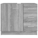 Vidaxl wastafelkast 63x30x54 cm bewerkt hout grijs sonoma eikenkleurig