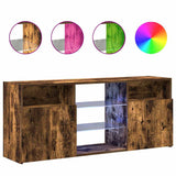 Vidaxl tv-meubel met led-verlichting 120x30x50 cm gerookt eikenkleurig