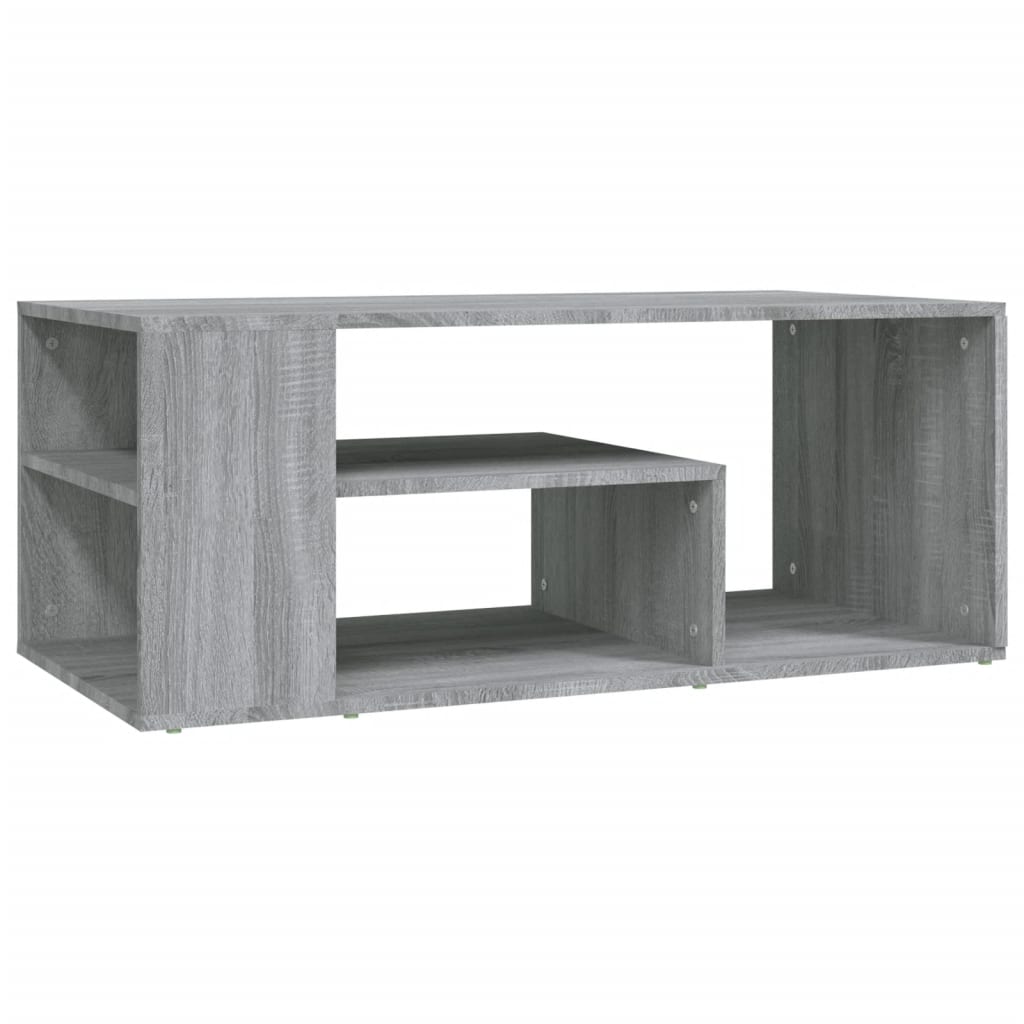 Vidaxl salontafel 100x50x40 cm bewerkt hout grijs sonoma eikenkleurig