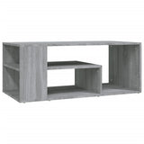 Vidaxl salontafel 100x50x40 cm bewerkt hout grijs sonoma eikenkleurig