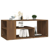 Vidaxl salontafel 100x50x40 cm bewerkt hout bruineiken