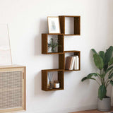 Vidaxl wandschappen kubus 4 st 30x15x30 cm sonoma bruin eikenkleurig
