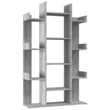 Vidaxl boekenkast 86x25,5x140 cm bewerkt hout grijs sonoma eiken