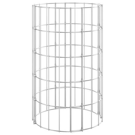 Vidaxl gabion paal rond ø30x50 cm gegalvaniseerd staal