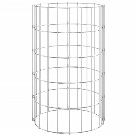 Vidaxl gabion paal rond ø30x50 cm gegalvaniseerd staal