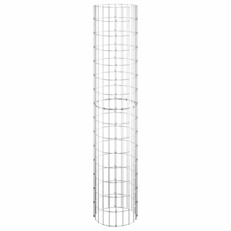 Vidaxl gabion paal rond ø30x150 cm gegalvaniseerd staal