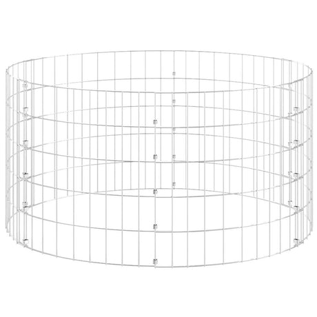 Vidaxl gabion paal rond ø100x50 cm gegalvaniseerd staal