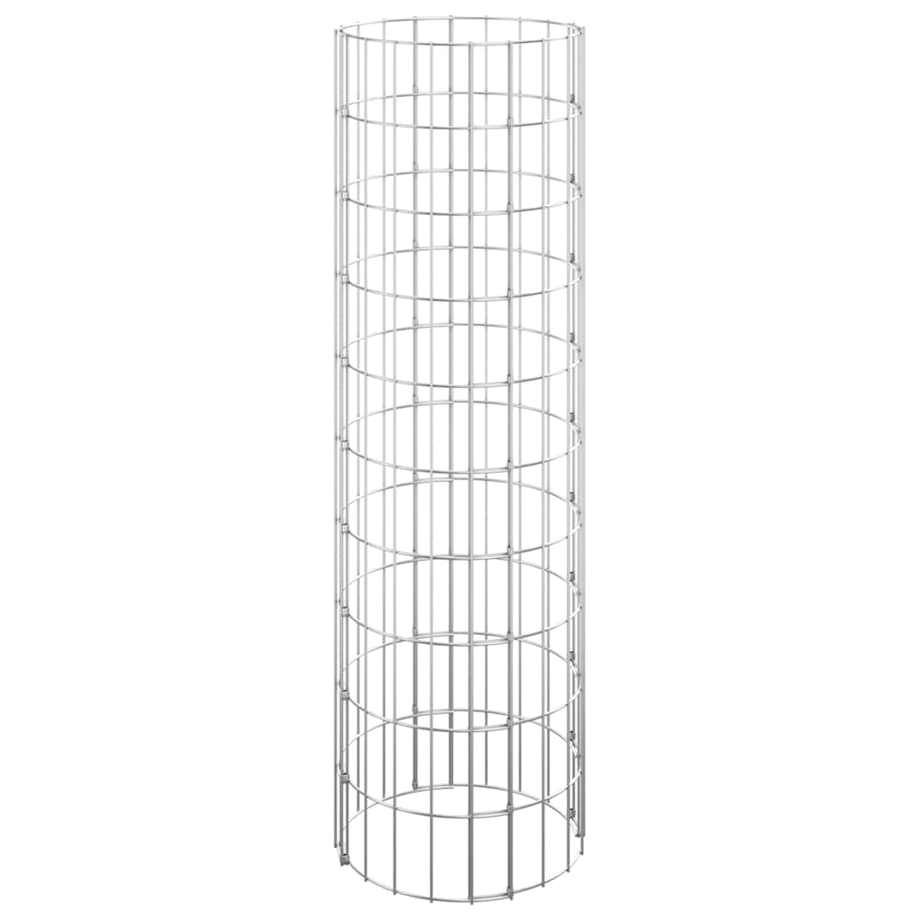 Vidaxl gabion plantenbakken 3 st rond verhoogd ø30x100 cm staal