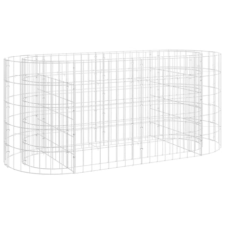 Vidaxl gabion plantenbak verhoogd 120x50x50 cm gegalvaniseerd ijzer
