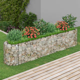 Vidaxl gabion plantenbak verhoogd 260x50x50 cm gegalvaniseerd ijzer