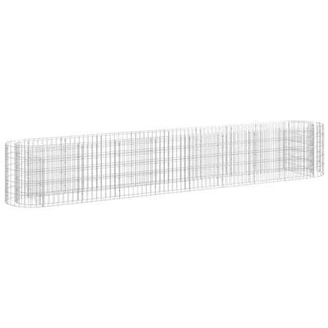 VidaXL Gabion plantenbak verhoogd 330x50x50 cm gegalvaniseerd ijzer